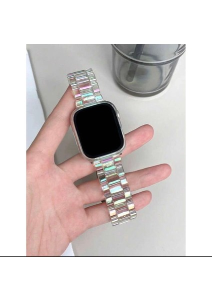 Apple Watch Hologramlı Kemik 38-40-41 mm Akıllı Saat Kordon