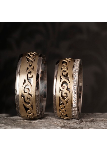 Mevsim Gümüş Alyans Modeli Altın Kaplama Bay Alyans fiyatları