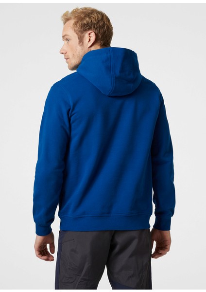 Helly Hansen HH Logo Hoodie Erkek Lacivert Kapüşonlu Sweatshirt