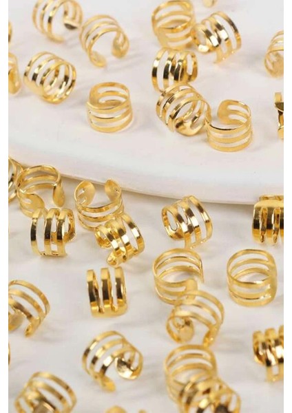 Gold Bohema Saç Küpe Seti Kadınlar İçin 6 Adet Şık Altın Renkli Aksesuar fiyatları