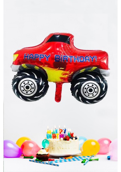 Monster Truck Büyük Pick Up Kamyon Folyo Balon