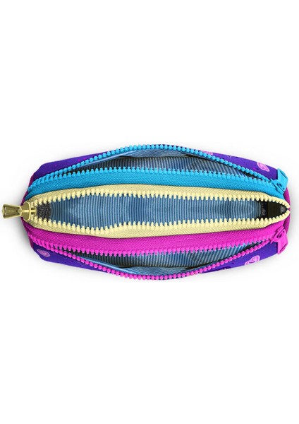 Coral High Kids Mor Pembe Anime Kız Desenli Üç Bölmeli Kalem Çantası 22035 indirimleri