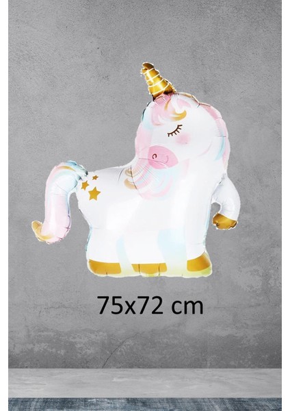 Unicorn Gold Folyo Balon 75 cm