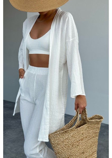 Kadın Ekru Kimono Takım fırsatları