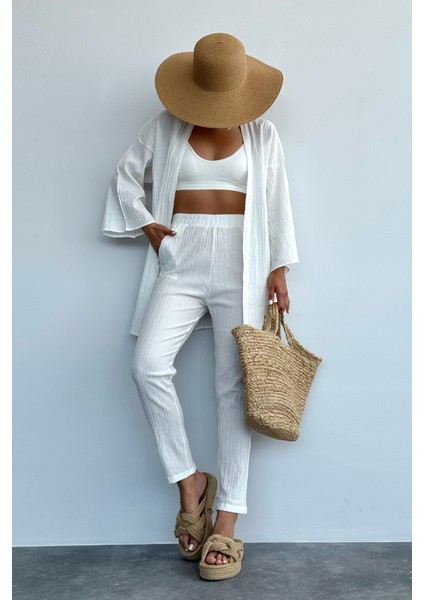 Kadın Ekru Kimono Takım indirimleri