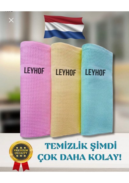 3'lü Mikrofiber Profesyonel Temizlik Bezi (Iz, Tüy Bırakmayan Formül)