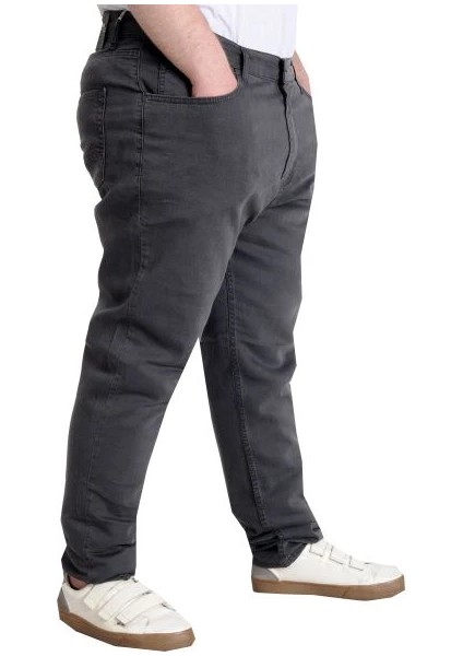 Büyük Beden Erkek Pantolon Kot Klasik 5cep Focus 23904 Füme modelleri