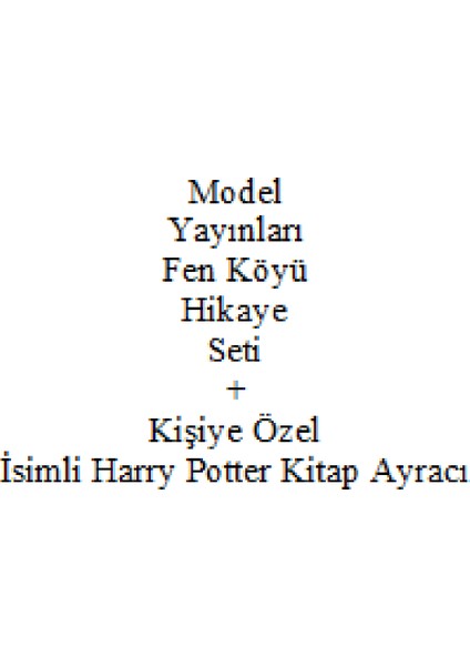 3. 4. Sınıf Hikaye Kitabı Seti Fen Köyü Yeni + Kişiye Özel Isimli Harry Potter Kitap Ayracı