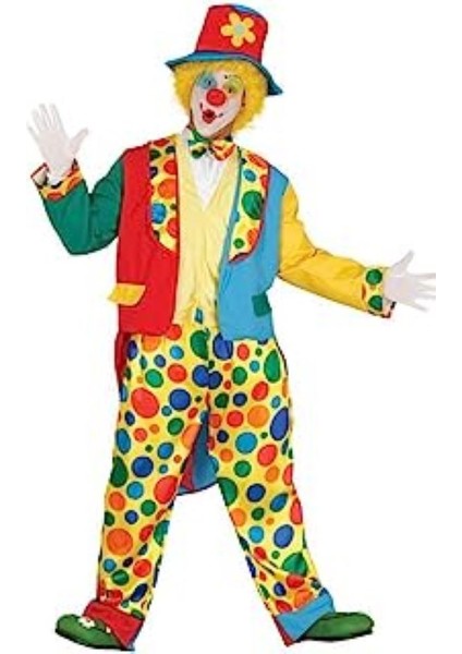 Çeketli Palyaço Kostümü Yetişkin