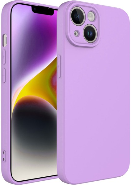 iPhone 14 Uyumlu Liquid Serisi Içi Kadife Lansman Silikon Kılıf