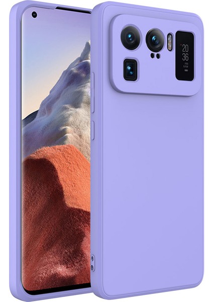 Xiaomi 11 Ultra Uyumlu Liquid Serisi Içi Kadife Lansman Silikon Kılıf