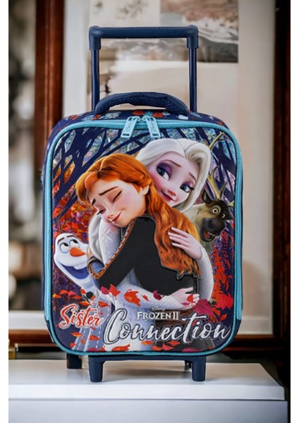 Frozen Çekçekli Anaokulu Çantası Box Connectıon,beslenme Çantası ve Kalem Kutu