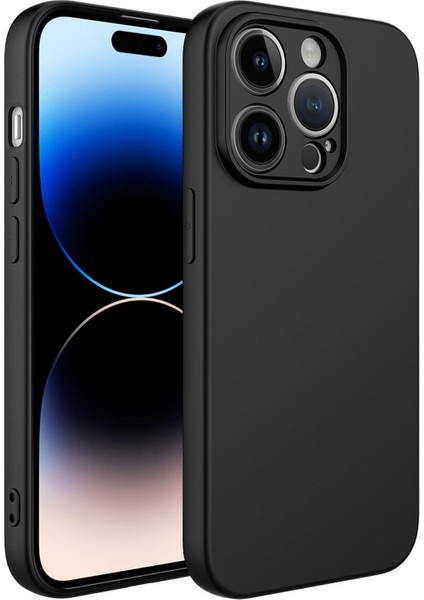 iPhone 14 Pro Max Uyumlu Liquid Serisi Içi Kadife Lansman Silikon Kılıf