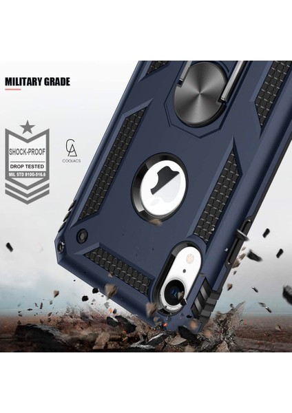 Apple iPhone 15 Pro Max ile Uyumlu Kılıf Tam Koruma Yüzüklü Standlı Tank Gövdeli Telefon Kılıfı Kapak indirimleri