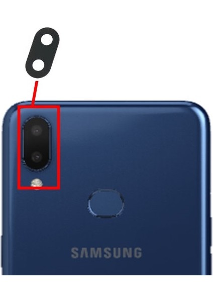 Uyumlu Galaxy A10S Kamera Lensi Cam SM-A107F