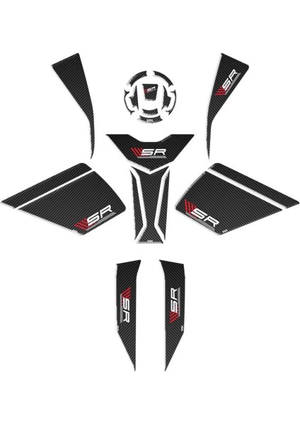 Cf Moto 450 Sr 2023 Tank Pad Full Set 002