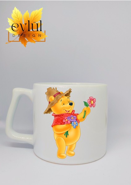 Winnie The Pooh Temalı Özel Tasarım Baskılı Seramik Kupa Bardak