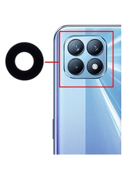 Reno4 Lite Kamera Lensi Camı CPH2125
