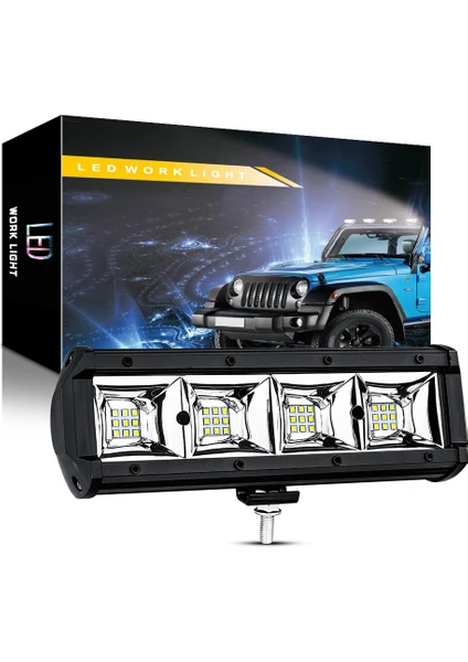 Off Road 9 Inç LED Bar 36 LED 108 W Çalışma ve Sis Lambası LED Bar Beyaz Işık