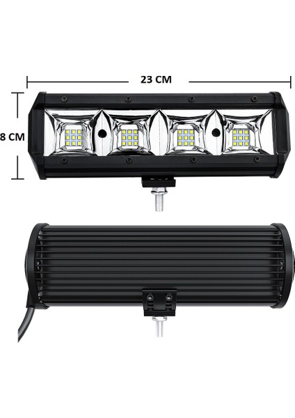 Off Road 9 Inç LED Bar 36 LED 108 W Çalışma ve Sis Lambası LED Bar Beyaz Işık