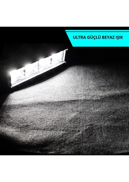 Off Road 9 Inç LED Bar 36 LED 108 W Çalışma ve Sis Lambası LED Bar Beyaz Işık