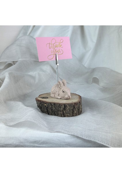 Krem Tavşan Not Tutucu, Fotoğraf Tutucu fiyatları