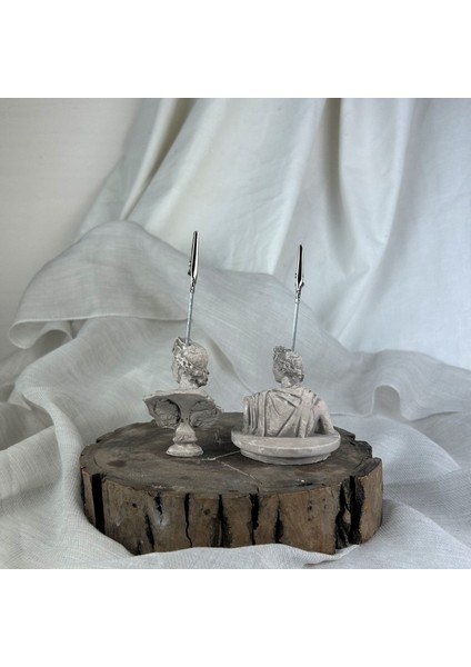 Vizon Eskitme Apollo Heykel 2'li Not Tutucu Set, Fotoğraf Tutucu fırsatları