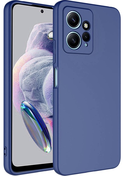 Xiaomi Redmi Note 12 4g Uyumlu Liquid Serisi Içi Kadife Lansman Silikon Kılıf