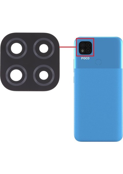 Poco C31 Kamera Lensi Camı MZB0A0MIN MZB0A0KIN 211033MI 22031116AI