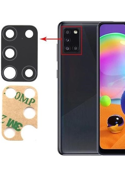 Uyumlu Galaxy A31 Kamera Lensi Cam SM-A315F