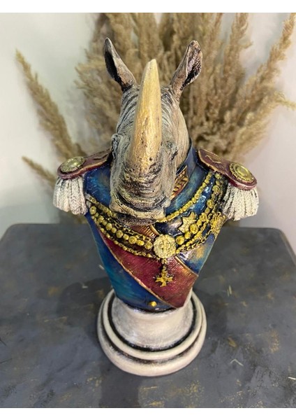 Kont Gergedan Polyester Dekoratif Obje modelleri