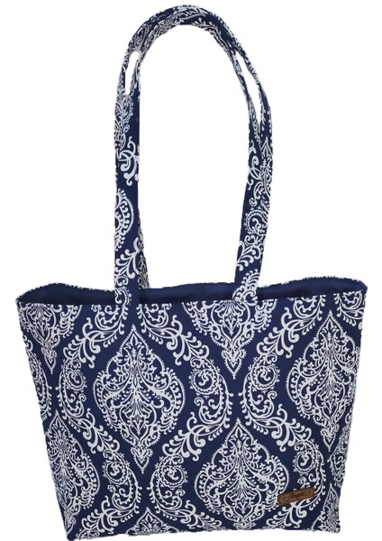 Kanvas İndigo Omuz Çantası