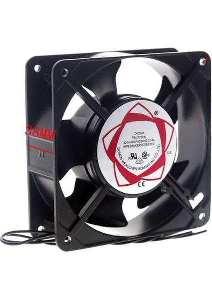 220V Fan 12CM Metal Demir Fan 120*120X*38MM Kare Fan fiyatları