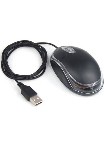 WZ-800 Optik USB Mouse Kırmızı Işıklı Mini USB Maus