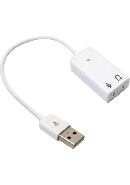 7.1 USB Ses Kartı Kablolu Pc Notebook Mac Uyumlu