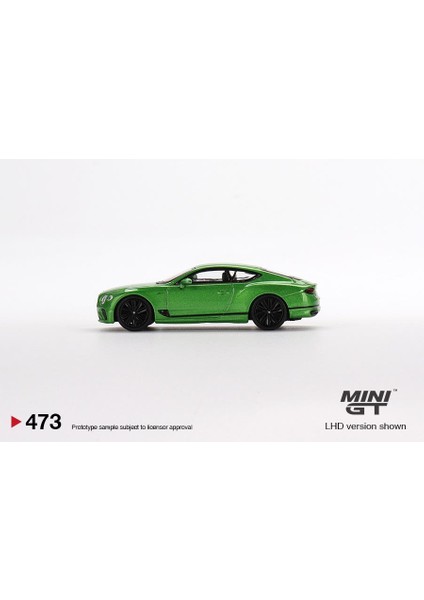 473 Bentley Continental Gt Speed 2022 Apple Green 1:64 Model Araba