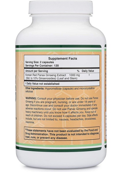 Korean Panax Ginseng 240 Caps