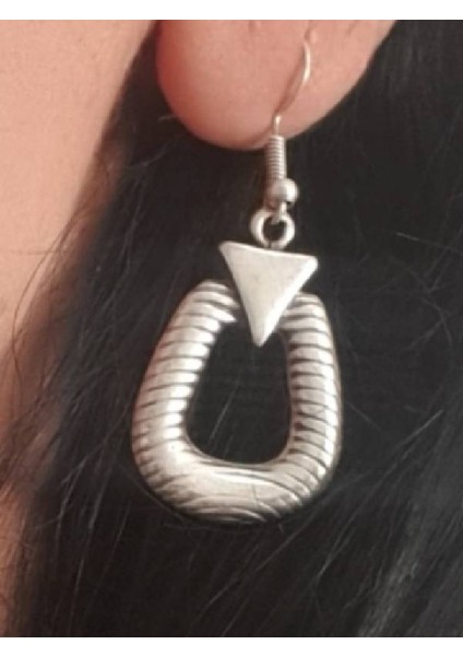 Gümüş Kaplama Antik Çelik Kadın Sallantılı Küpe fiyatları