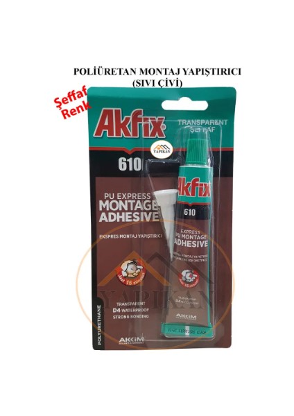 610 Ekspres Montaj Yapıştırıcı 50 ml Tüp Akfix