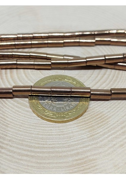 Hematit Taşı Silindir Yarım Dizi 4 x 8 mm (36775) (18 cm Uzunluğundadır) fiyatları