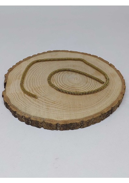 Hematit Taşı Yarım Dizi 4*1,5 mm (36835) (18 cm Uzunluğundadır)