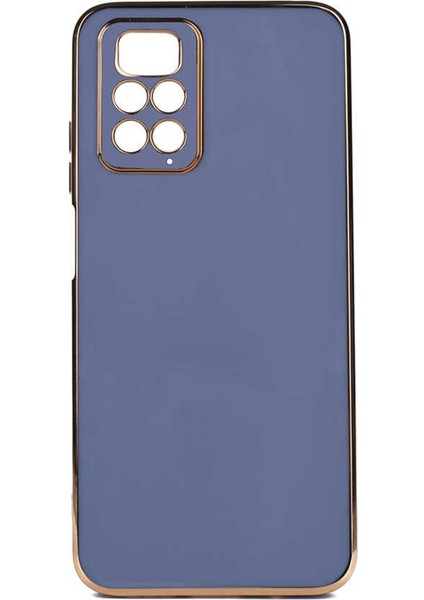 Xiaomi Redmi Note 11 Pro 5g Uyumlu Luxury Serisi Altın Çerçeveli Silikon Kılıf