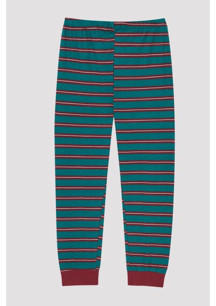 Erkek Çocuk Simple Ck Uzun Kollu 2'li Pijama Takımı