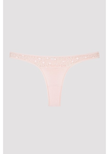 Waterfall Dantel Detaylı 3lü Çok Renkli Tanga Külot fırsatları