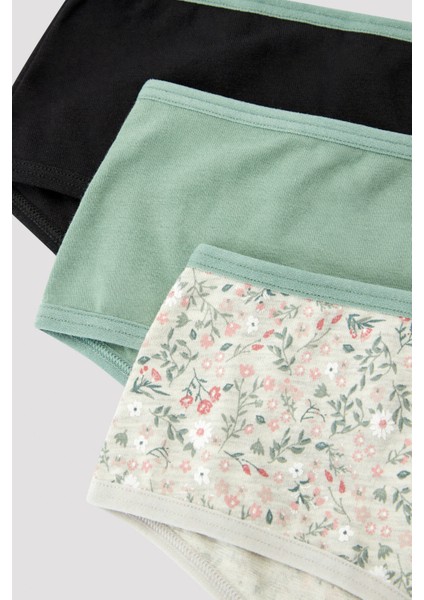Floral Çiçek Desenli 3lü Cover Çok Renkli Slip Külot fiyatları