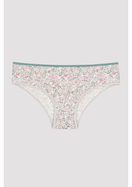 Floral Çiçek Desenli 3lü Cover Çok Renkli Slip Külot modelleri
