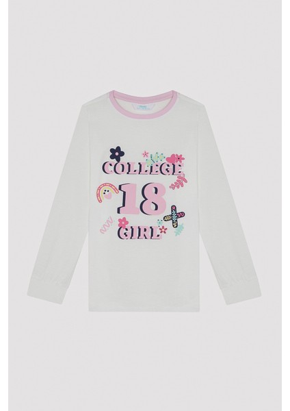 Kız Çocuk College Girl Ls 2li Pijama Takımı