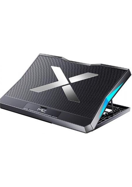 LED Işıklı Ultra Sessiz 6 Adet Soğutma Fanlı Laptop Soğutucu Yükseklik Ayarlı Laptop Standı