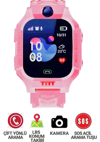 Akıllı Çocuk Takip Saati Sim Kartlı Arama, Kameralı, Gizli Dinleme Özellikli Q19 fiyatları