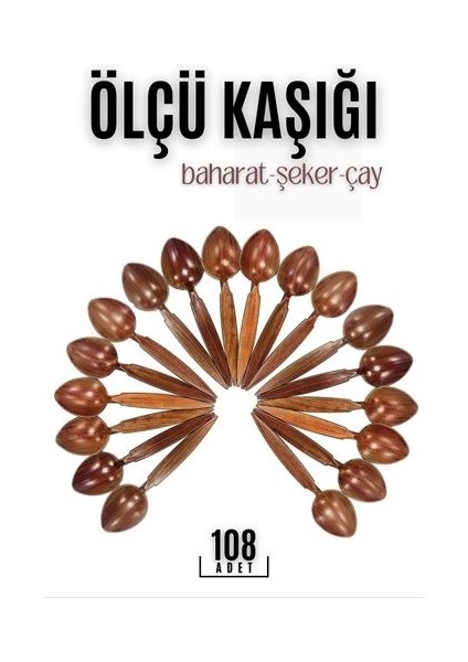 108 Adet Baharat Ölçü Kaşığı 718706